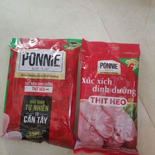 Xúc xích ponnie gói lớn nhỏ bịch 95g/175g