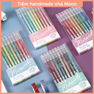 Bút gel màu Morandi bộ 9 cây cao cấp