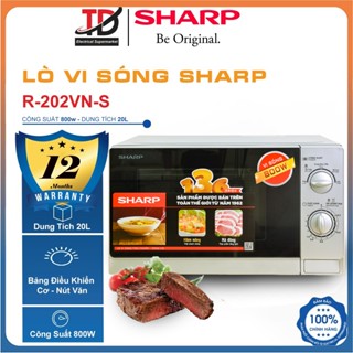 Lò Vi Sóng Sharp 20Lit, Model R-205VN / R-202VN / R-209VN, Hàng Mới Fullbox Bảo Hành Chính Hãng 12 Tháng
