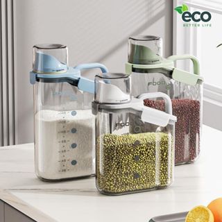 Hộp đựng bảo quản ngũ cốc các loại hạt có nắp kín chống ẩm, Bình đựng ngũ cốc kèm cốc đong tiện lợi