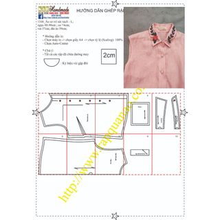 Rập giấy áo sơ mi sát nách mã 1346