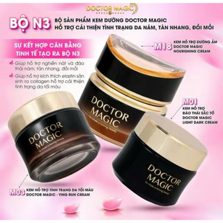 Bộ N3 - Giảm nám, tàn nhang, đồi mồi ( gồm 3 hộp kem)