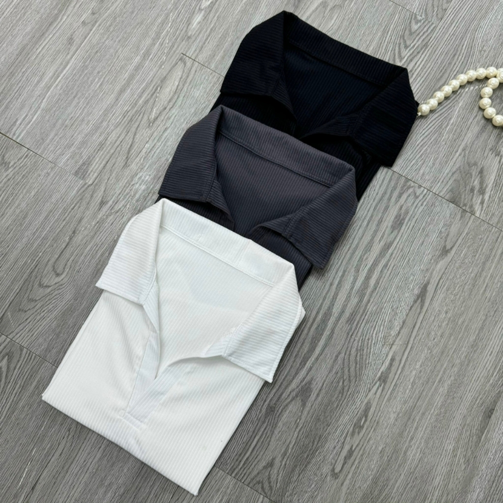 Áo Polo Nữ Bigsize Tay Ngắn Cổ Bẻ Vạt Bầu Che Bụng Vải Thun Gân Co Giãn Thoải Mái G120 | BigBuy360 - bigbuy360.vn