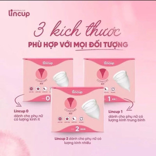 Cốc nguyệt san, cốc nguyệt san Lincup chính hãng Nhập khẩu Mỹ,tiện lợi, an toàn