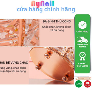 Cốc Đá cắm cọ đồ nail Random 3 màu