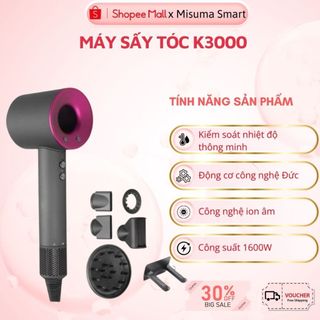 Máy sấy tóc Misuma 2 chiều nóng lạnh công suất lớn 2300W nhanh khô tóc, 3 chế độ sấy chăm sóc tóc