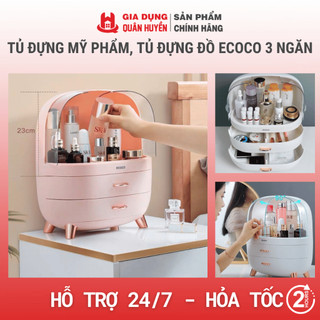 TỦ ĐỰNG MỸ PHẨM, TỦ ĐỰNG ĐỒ ECOCO 3 NGĂN CAO CẤP MẪU MỚI 2021