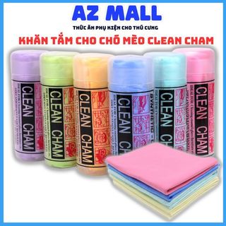 Khăn tắm cho chó mèo clean cham siêu thấm hút