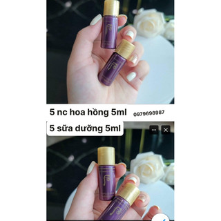  set 5 chai nước hoa hồng whoo hoàn lưu cao 5ml sữa dưỡng whoo hoàn lưu cao 5ml - trẻ hoá da 10 năm tuổi 