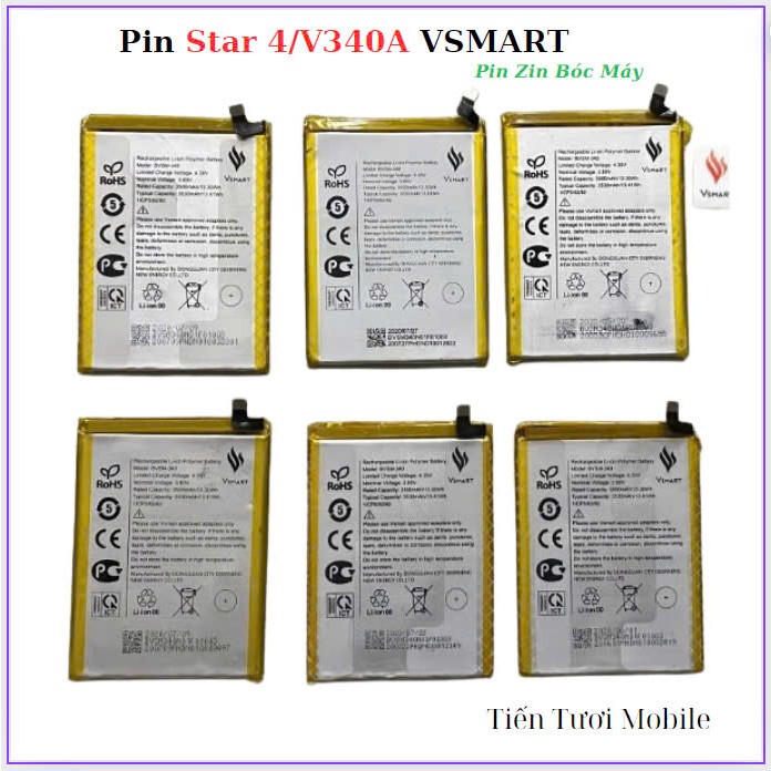 Pin  vsmart V340/Star 4 (cũ zin bóc máy)