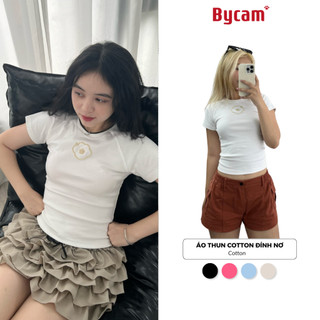 Áo Babytee Raglan Thêu Xù Logo 2024 𝑩𝒚𝒄𝒂𝒎𝒄𝒂𝒎