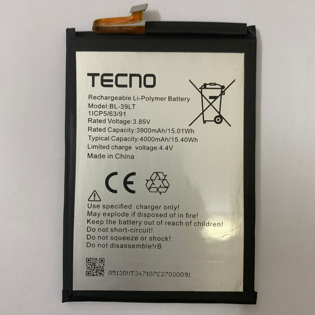 Pin Tecno CC7/KC8 (BL-39LT) mới 100% bảo hành 1 đổi 1