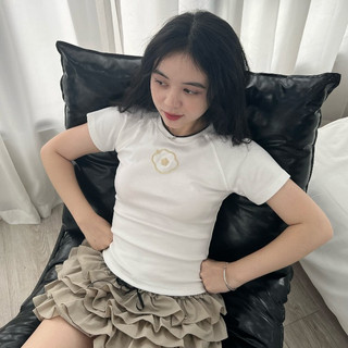 Áo Babytee Raglan Thêu Xù Logo 2024 𝑩𝒚𝒄𝒂𝒎𝒄𝒂𝒎