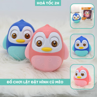 Đồ chơi lật đật hình Cú mèo Toyshouse - đồ decor dễ thương cho bé từ sơ sinh tới 8 tuổi