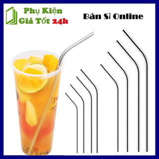Ống hút inox 304 thép không gỉ -Ống hút dáng cong, cá nhân sử dụng, tái sử dụng nhiều lần,hữu dụng