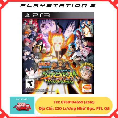 Đĩa game Ps3 Naruto Ultimate ninja Storm revolution ps3, ps3 gốc Fullbox, Naruto Ps3