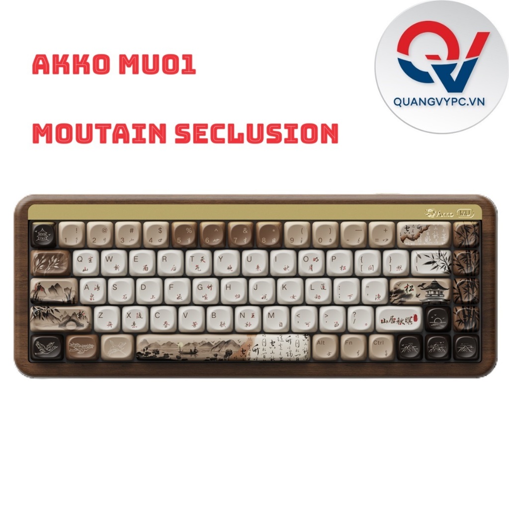 Bàn phím cơ AKKO MU01 Mountain Seclusion (Hotswap,RGB / Multi-Modes/ Switch V3 Piano Pro)
