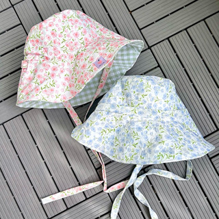 Mũ vành cụp vải hoa