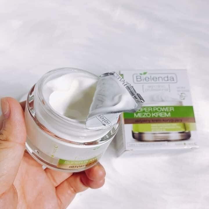 Serum & Kem dưỡng Bielenda Super Power Mezo cho da dầu mụn trắng sáng, căng bóng, mờ thâm, ngừa mụn