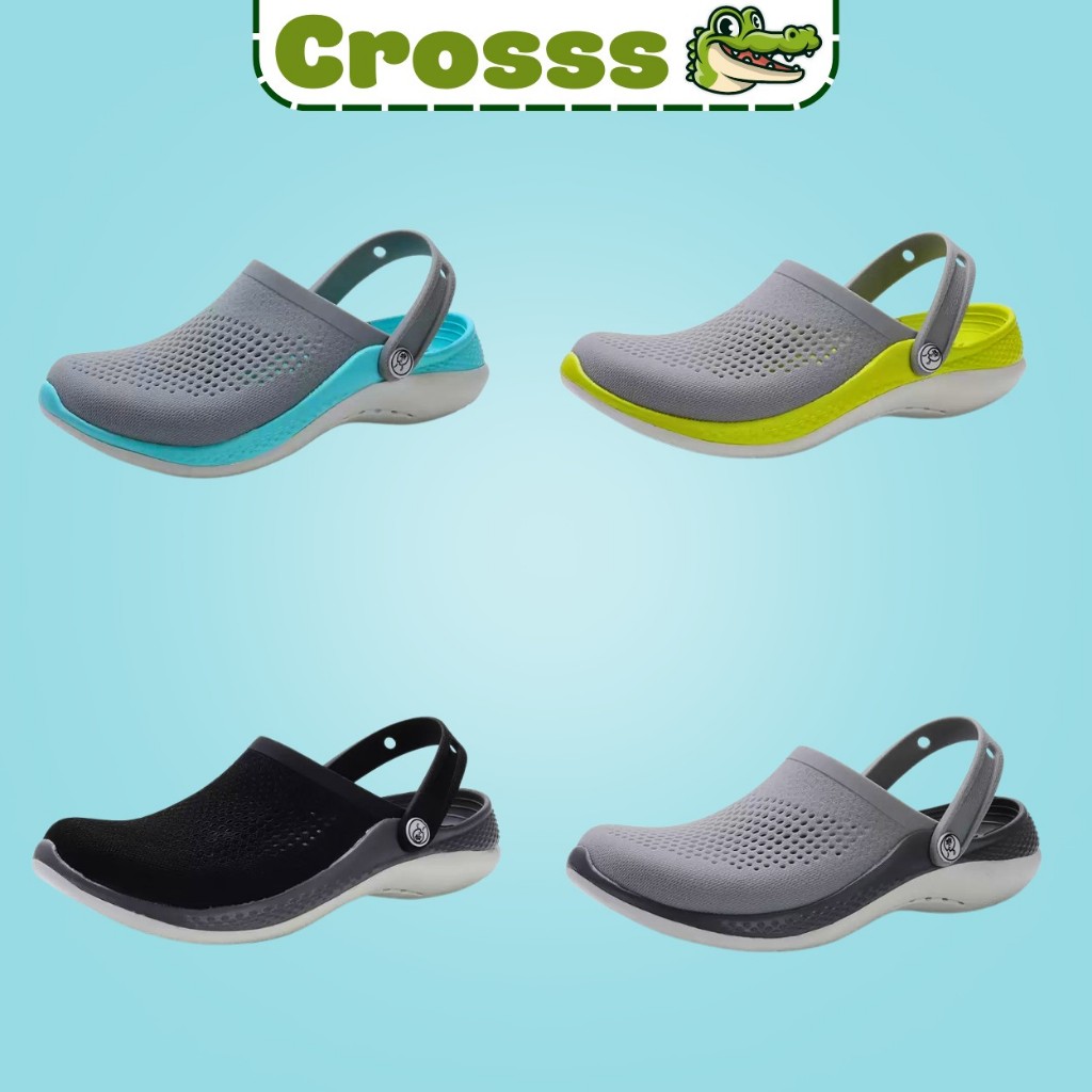 Sục Literide 360 Dép Crocs Đi Mưa Thoáng Mát, Dép Cross Literide Sục Bít Đầu Siêu Bền Thời Trang Êm Ái [ LÍT 360 ]
