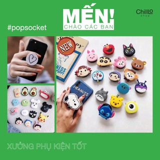 PopSocket Silicon Cute Giá Đỡ Dính Mặt Sau Điện Thoại - Miếng Dán Giá Đỡ Chống Lưng Bảo Vệ Điện Thoại Hình Ngộ Nghĩnh