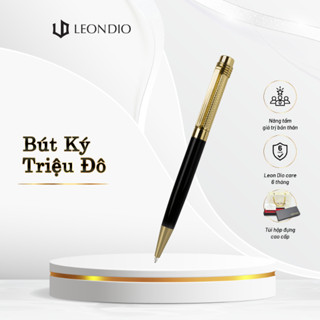 Bút Ký Cao Cấp Leon Dio Mentalen Black, ngòi 0.7mm, bút bi xoay, khắc tên theo yêu cầu