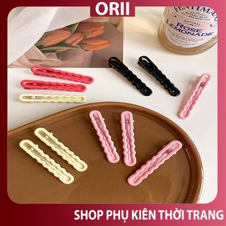 Kẹp tóc kim loại 1k nhiều màu , kẹp tóc mái dễ thương ORII đơn giản nhẹ nhàn hàn quốc phong cách lolita