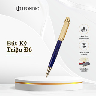 Bút Ký Cao Cấp, bút khắc tên, bút viết Leon Dio Mentalen Blue, ngòi 0.7mm, bút bi xoay, khắc tên