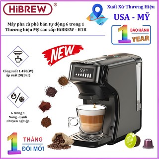 Máy pha cà phê 6in1, Espresso, Viên Nén Nespresso, Nescafe Dolcegusto, Kcup, Túi ESE POD và Trà.