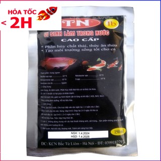 Men Vi Sinh túi to Làm Trong Nước Cao Cấp TN1A, phân hủy chất thải, thức ăn thừa, tạo môi trường sống tốt cho cá (150ml)