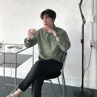 Áo sơ mi nam SEOUL dài tay cổ bẻ, vải COTTON cao cấp, phom dáng hàn quốc trẻ trung, thoải mái