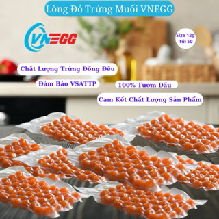 Lòng đỏ trứng muối vnegg túi 50 quả 600gr size 12gr