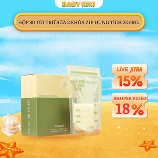 [QUÀ TẶNG] Túi Trữ Sữa 2 Khóa Zipper Chống Rò Rỉ Dung Tích 200ml Bảo Quản Sữa Mẹ Túi Đựng Sữa Mẹ Có Vòi Rót Sữa