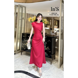 Váy lụa cổ đổ vạt Sz: SML-XL - XXL 480k