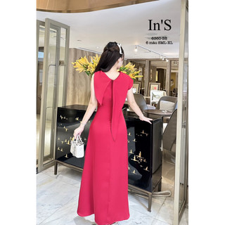 Váy lụa cổ đổ vạt Sz: SML-XL - XXL 480k