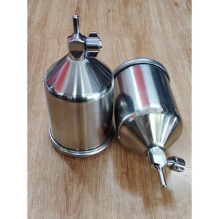 Cốc inox thay cho súng phun sơn dung tích 400ml - cốc của béc sơn - phụ kiện súng béc sơn sonquangphu422