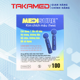 Kim chích máu medisure chính hãng hộp 100 kim