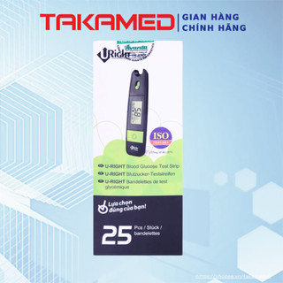 Que thử đường huyết uright td-4265 hộp 25 que dùng cho các máy uright td-4265/4267/4269