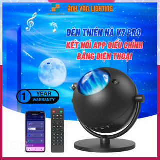 Đèn Nền Thiên Hà V7 Pro Bản Kết Nối APP Điện Thoại Chiếu Bầu Trời Sao Dải Ngân Hà, Trang Trí Phòng Ngủ Phòng Bay