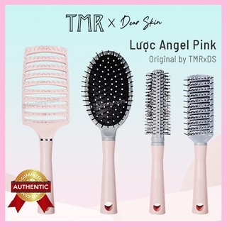 Lược Chải Tóc Gỡ Rối Angel Pink TMR Lược Massge Có Túi Đêm Khí, Lược Chuyên Dụng Cho Tóc Xoăn, Hồng Xinh Xắn