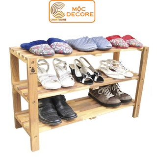 KỆ GIẦY DÉP GỖ DÙNG ĐỂ GIÀY DÉP CÁC LOẠI - GỖ CAO SU BỀN ĐẸP, SANG TRỌNG - GỖ ĐỨC THÀNH