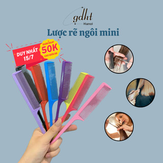 Lược nhựa rẽ ngôi nhiều màu