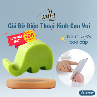 Giá đỡ điện thoại để bàn hình con voi, giá đỡ điện thoại nhỏ gọn không gây xước điện thoại tiện lợi - Huytuan3010