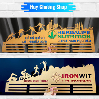 Giá treo huy chương tổng hợp các môn thiết kế theo yêu cầu mẫu các môn phối hợp, iron man, bơi, chạy, golf