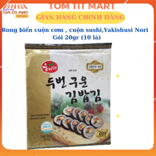 Rong biển cuộn cơm , cuộn sushi,Yakishusi Nori gói 20gr