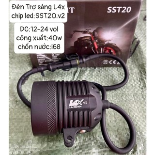 Đèn trợ sáng l4x chip sst20 , sáng gom mạnh , chiếu xa