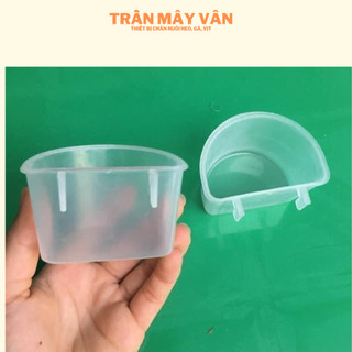 Combo 10 máng khoáng, máng cát, máng ăn mini cho chim bồ câu chim yểng