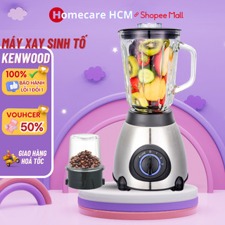 Máy Xay Sinh Tố Đa Năng KENWOOD 2 Cối Công Suất 850W - 3 Cấp Độ, Cối Xay Thịt Cối Thuỷ Tinh 8 Lưỡi Xay Công Nghệ Đức