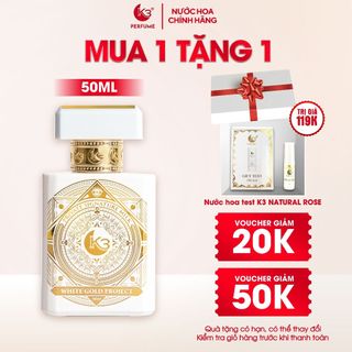 Nước hoa nữ chính hãng k3 white gold project 50ml
