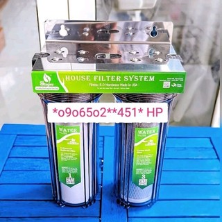 [FREESHIP 99K_COMBO Bộ lọc nước sinh hoạt gia đình , lọc máy cafe, hồ cá .. 2 cấp 20C3